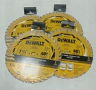 4PACK Dewalt Fine Finish Wood Cutting Circular Saw Blade 7-1/4" DWA271440 New. Price: $41.99.