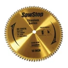 Sawstop BTS-P-80HATB Titanium Series 10" Tooth Premium Woodworking Blade New. Price: $129.00.