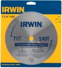 Irwin 11840 7-1/4" 140T Steel Circular Saw Blades Wood Cutting New. Price: $9.99.