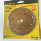 Nos Davidson Laser Weld 4-1/2" Dry Cutting Diamond Blade W/5/8" Arbor 12,500 Rpm New. Price: $5.99.