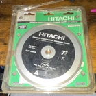 Hitachi 7" Diamond Saw Blade For Tile, Continuous, Model 728746 New. Price: $40.00.