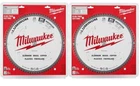 2 Milwaukee 14" Aluminum Metal Cutting Carbide Circular Saw Blade 80T 48-40-4370 New. Price: $119.99.
