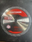 Craftsman 7-1/4-IN 24T Framing Saw Blade (CMAS3725243) New. Price: $10.00.