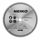 Neiko 10768A - 12" X 80 Tooth Carbide Tipped Wood Saw Blade, In. Arbor New. Price: $19.98.