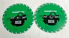 (2) Metabo Hpt Demolition 7-1/4 Inch 24-TOOTH Saw Blades 115758M (new) Pack. Price: $19.95.