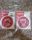 Diablo 6-1/2 Circular Saw Blades 24T Framing & 60T Ultra Finish New. Price: $40.00.