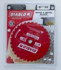 Diablo D0632GP 6-1/2" X Tooth Wood & Metal Cutting Saw Blade Italy New. Price: $24.00.