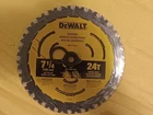 Dewalt Elite Series Blister Circular Saw Blade 7 1/4IN 24T New. Price: $12.99.